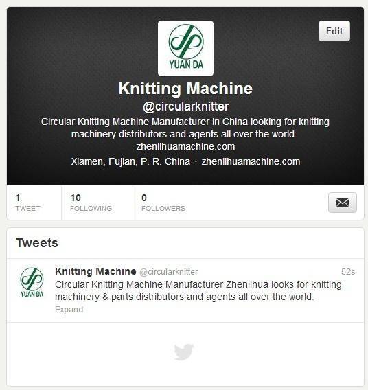 Circular Knitting Machine的Twitter账号: @circularknitter